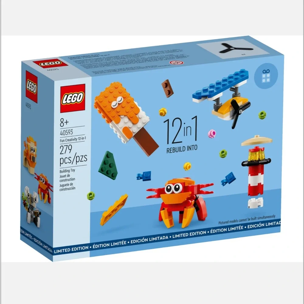 LEGO Fun Creativity 12-in-1 Rebuild Into 40593 Creative Building Set